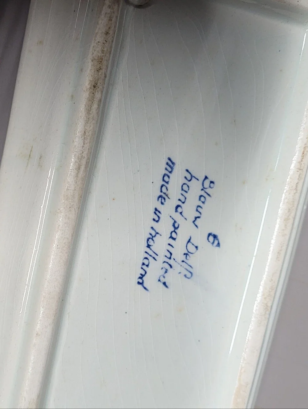 Sterling Blue and White Decorative Delft  Bath Tray